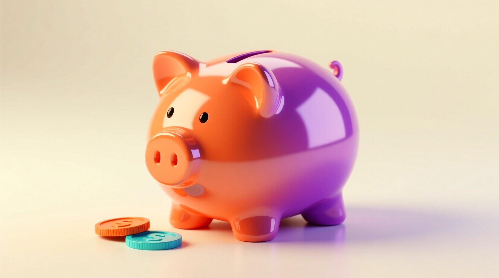 Monedas apiladas en 3D con una flecha ascendente que representa la recuperación de cartera