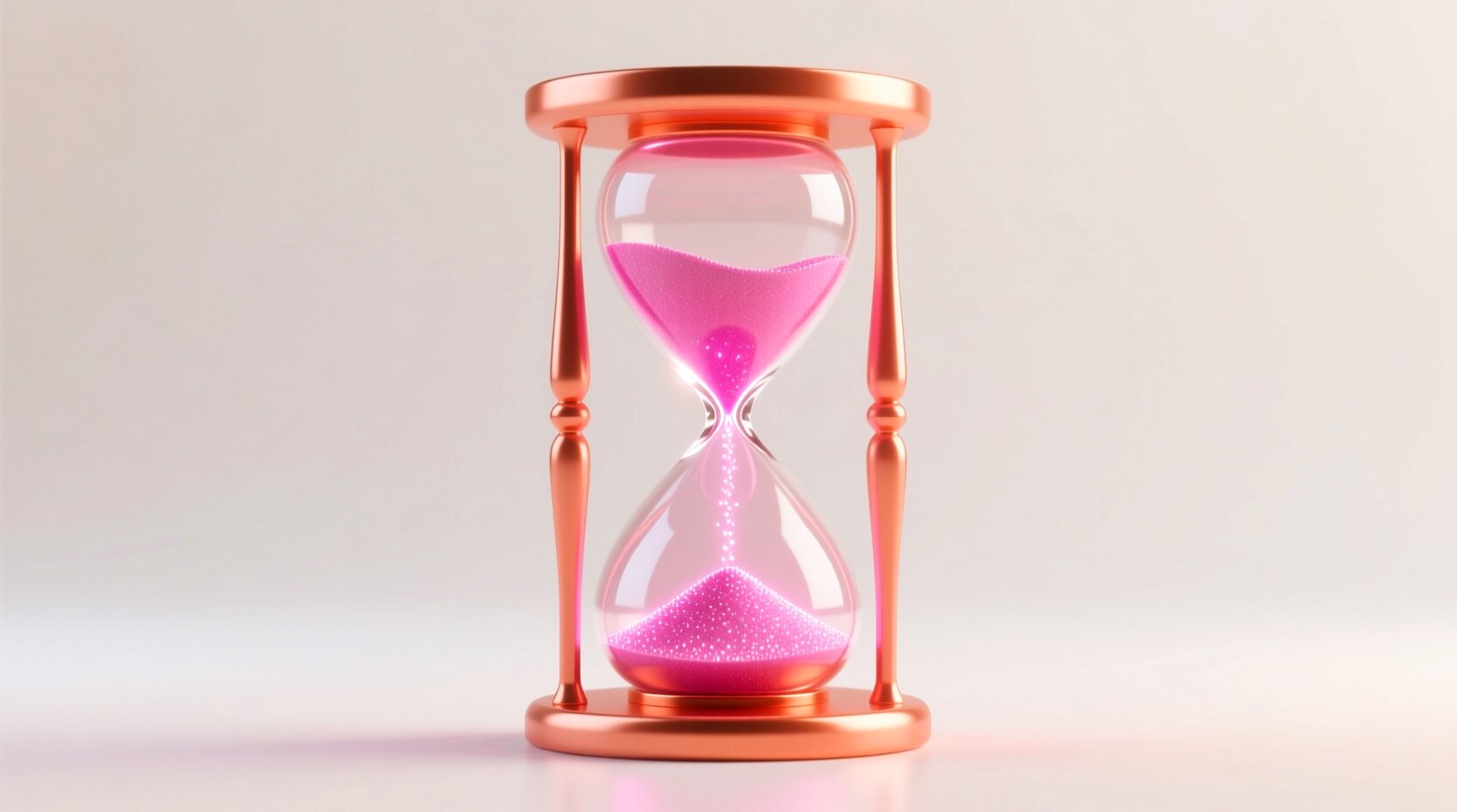 Reloj de arena que representa el tiempo ahorrado con automatización