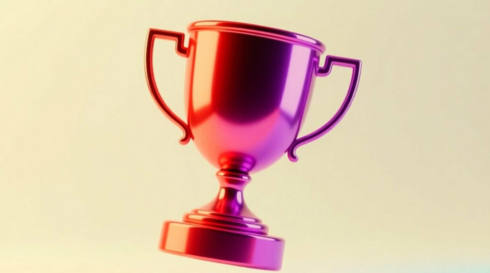 Copa de torneo sobre un pedestal con forma de cuadro de eliminatorias