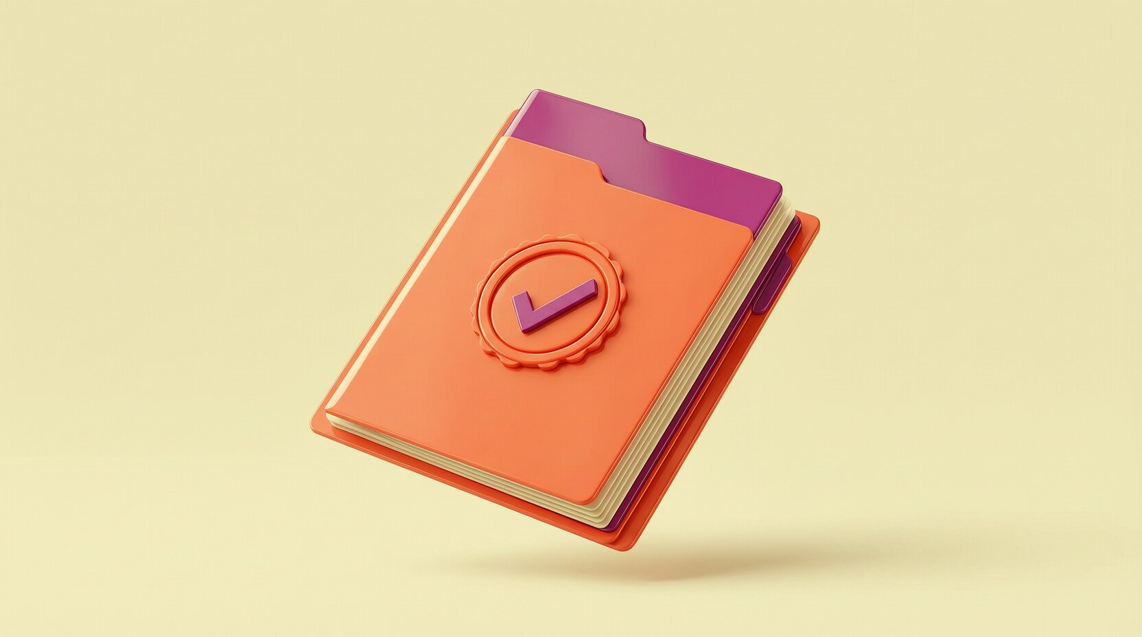Carpeta de expediente de personal ordenada con sello de verificación