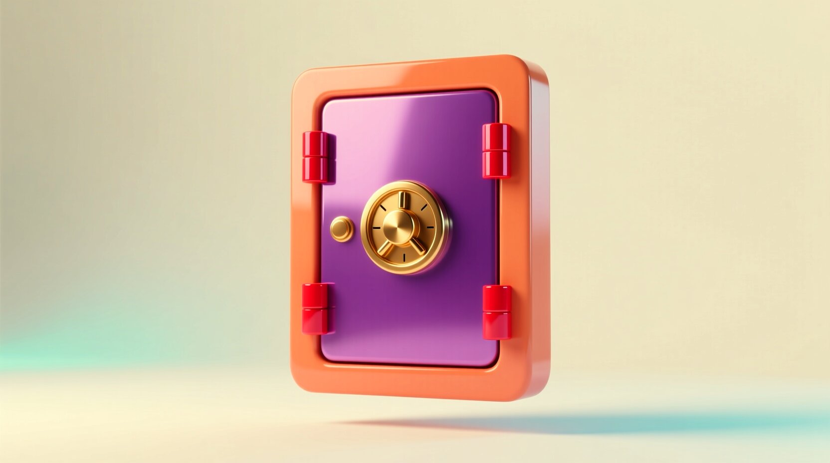 Puerta de bóveda 3D que representa el control y el cumplimiento de los datos en procesos automatizados